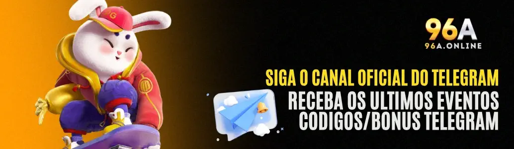 Ícone do Telegram com o logotipo do 96A Cassino.