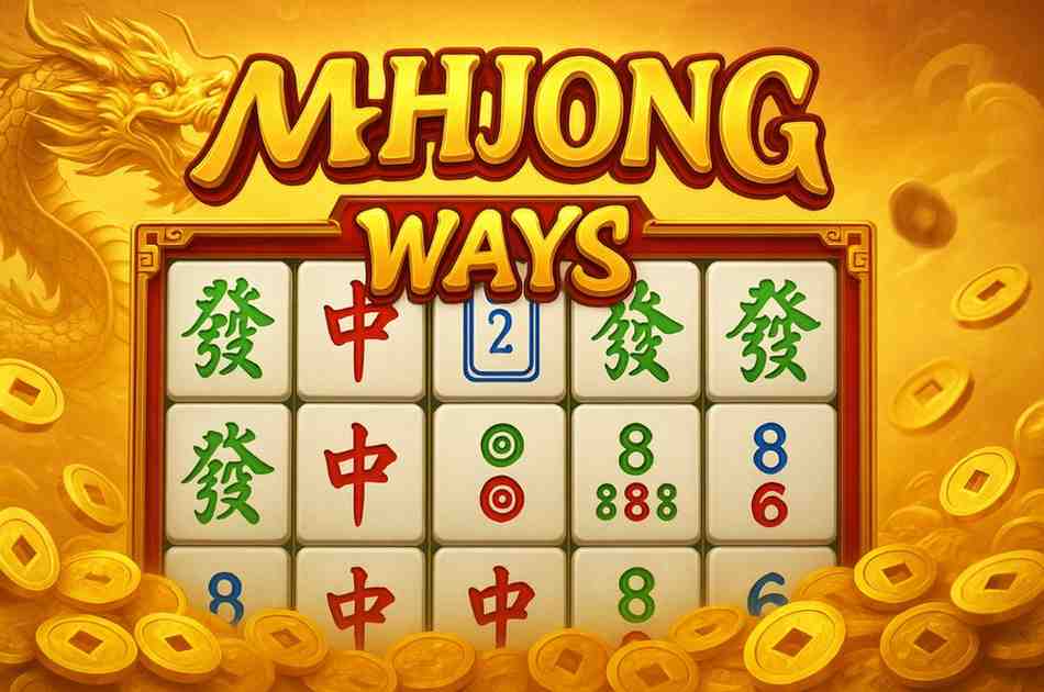 Jogo Mahjong Ways no 96A cassino com multiplicadores e prêmios dourados.